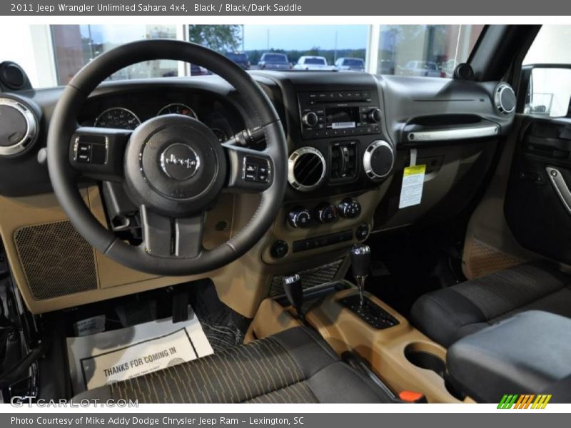 Black/Dark Saddle Interior - 2011 Wrangler Unlimited Sahara 4x4 