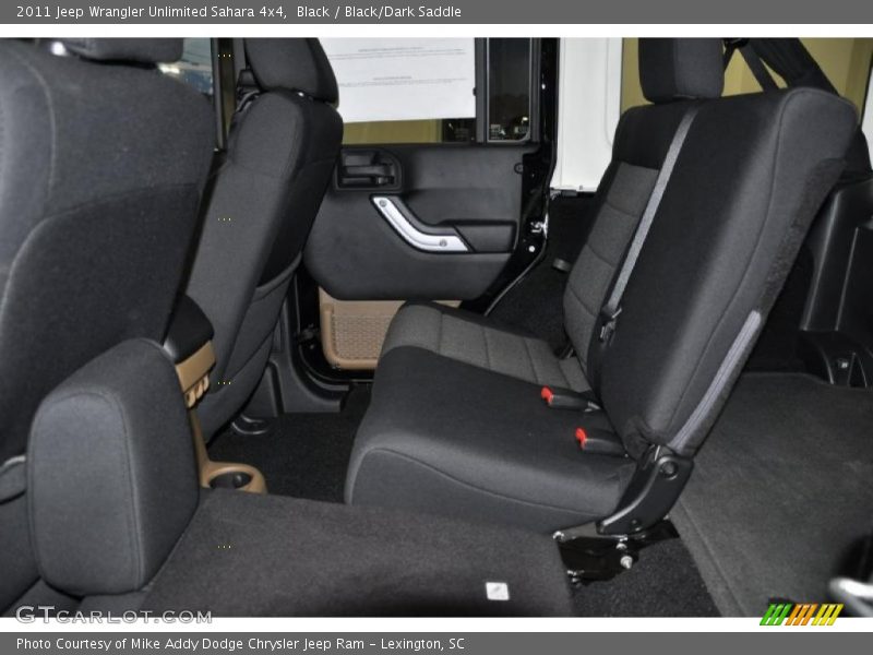  2011 Wrangler Unlimited Sahara 4x4 Black/Dark Saddle Interior