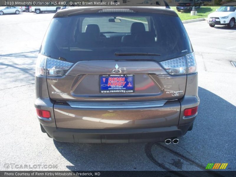 Quartz Brown Metallic / Beige 2010 Mitsubishi Outlander XLS 4WD