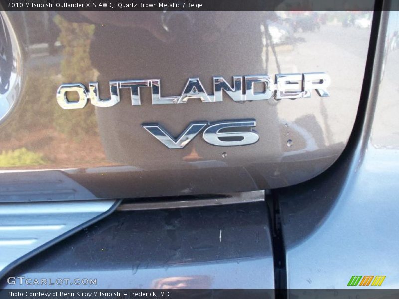 Quartz Brown Metallic / Beige 2010 Mitsubishi Outlander XLS 4WD