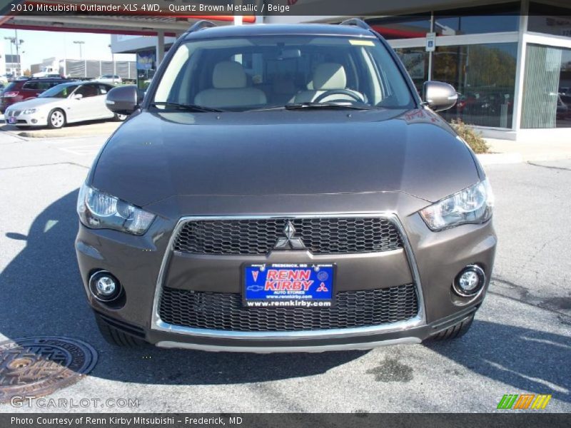 Quartz Brown Metallic / Beige 2010 Mitsubishi Outlander XLS 4WD