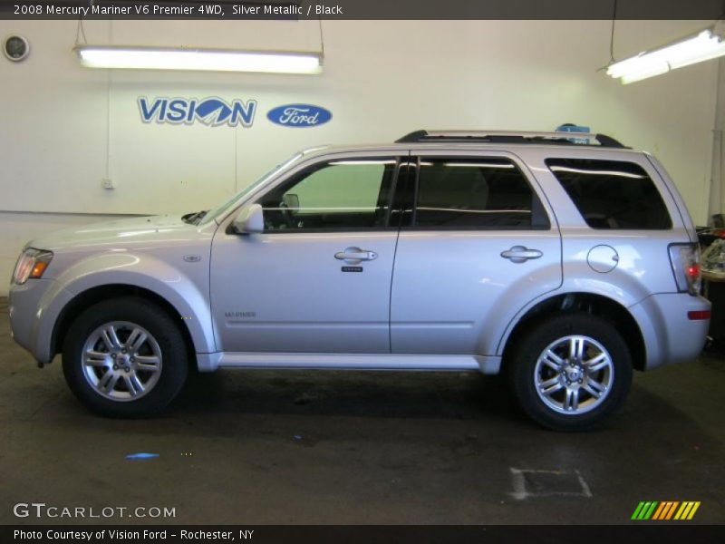 Silver Metallic / Black 2008 Mercury Mariner V6 Premier 4WD