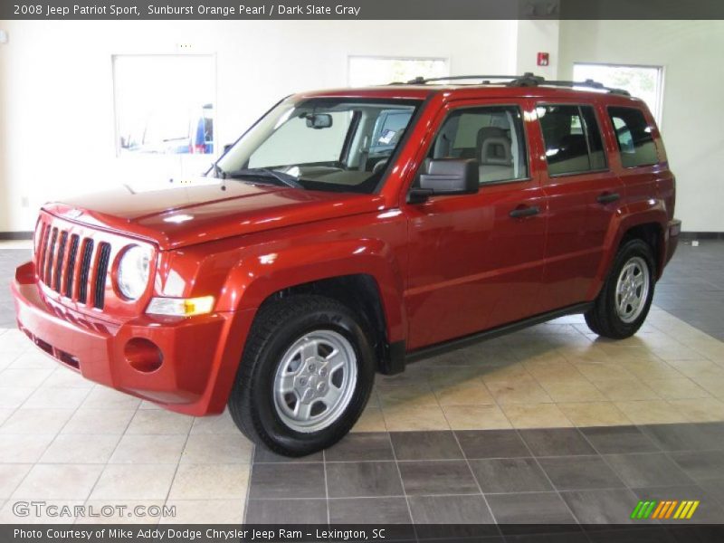 Sunburst Orange Pearl / Dark Slate Gray 2008 Jeep Patriot Sport
