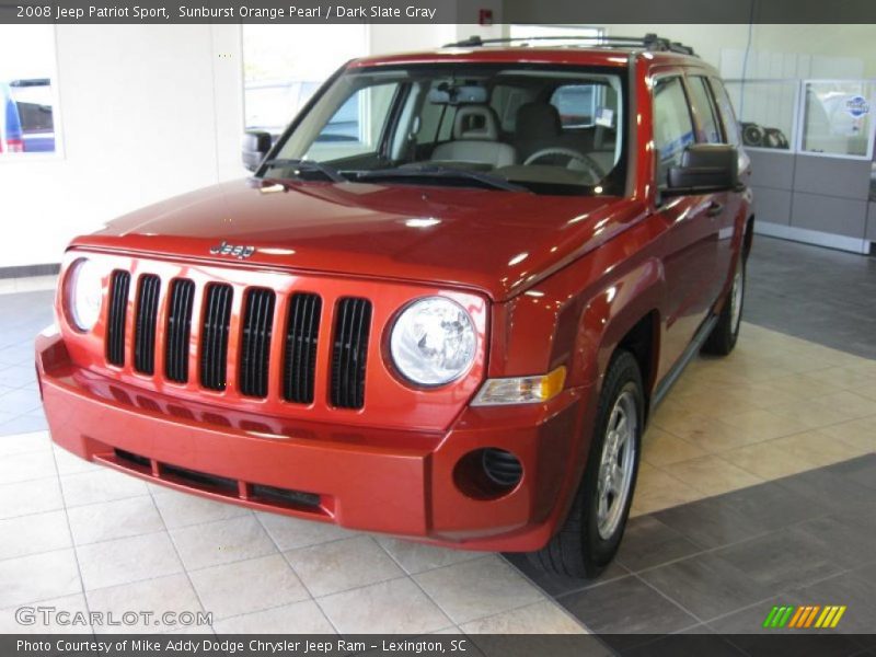 Sunburst Orange Pearl / Dark Slate Gray 2008 Jeep Patriot Sport