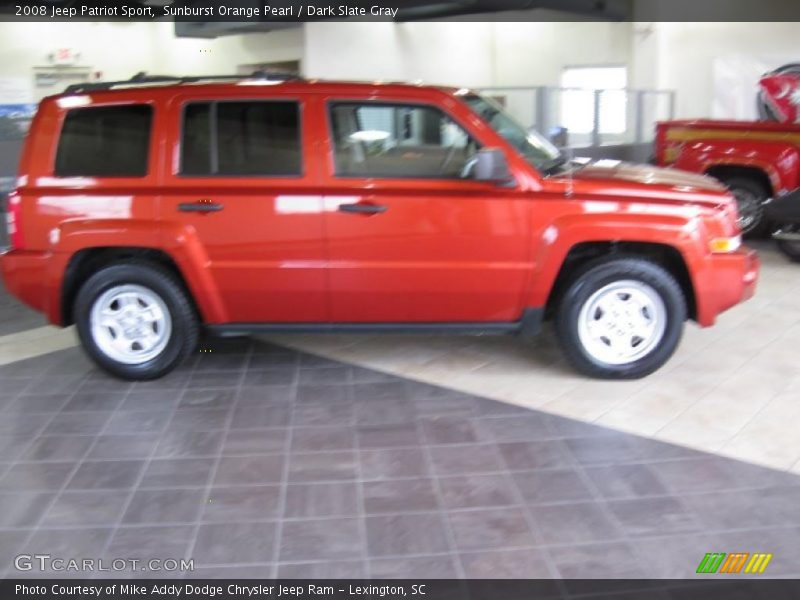 Sunburst Orange Pearl / Dark Slate Gray 2008 Jeep Patriot Sport