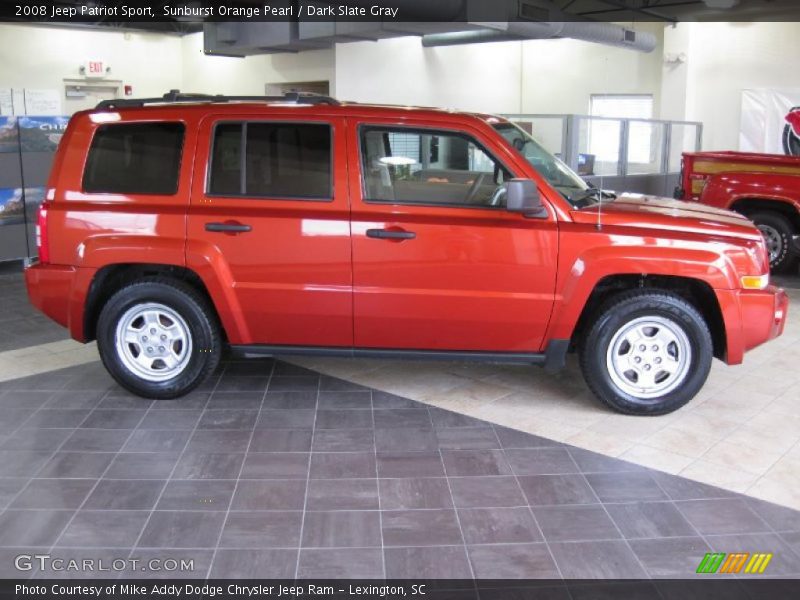 Sunburst Orange Pearl / Dark Slate Gray 2008 Jeep Patriot Sport
