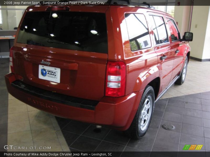 Sunburst Orange Pearl / Dark Slate Gray 2008 Jeep Patriot Sport
