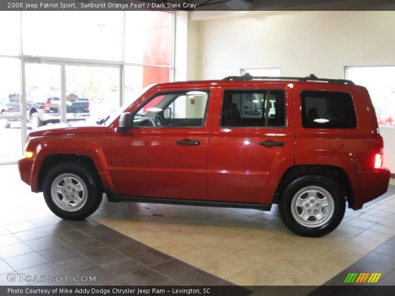 Sunburst Orange Pearl / Dark Slate Gray 2008 Jeep Patriot Sport