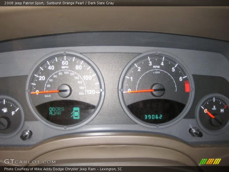 Sunburst Orange Pearl / Dark Slate Gray 2008 Jeep Patriot Sport