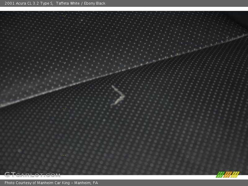 Taffeta White / Ebony Black 2001 Acura CL 3.2 Type S