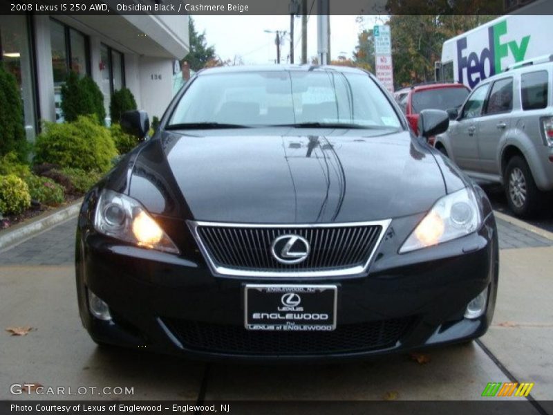 Obsidian Black / Cashmere Beige 2008 Lexus IS 250 AWD