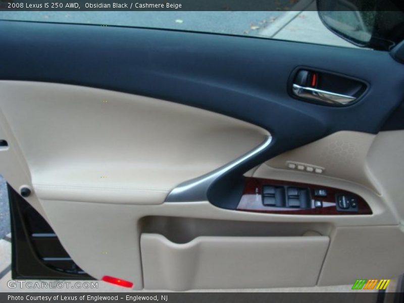 Obsidian Black / Cashmere Beige 2008 Lexus IS 250 AWD