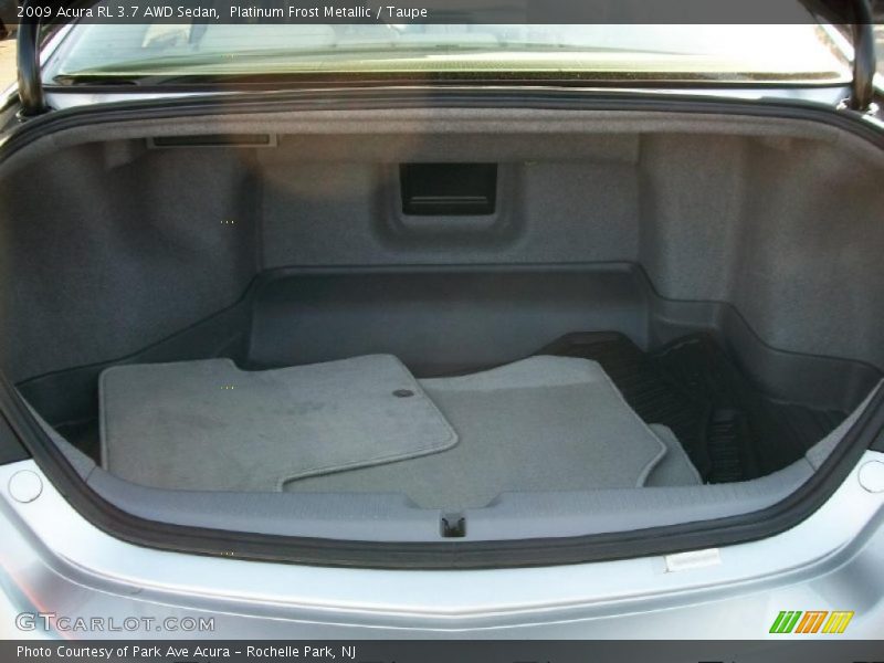  2009 RL 3.7 AWD Sedan Trunk