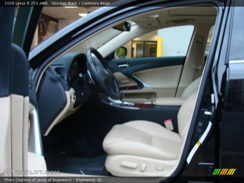Obsidian Black / Cashmere Beige 2008 Lexus IS 250 AWD
