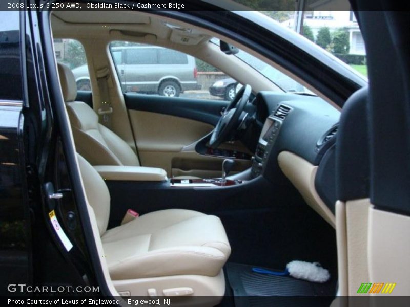 Obsidian Black / Cashmere Beige 2008 Lexus IS 250 AWD
