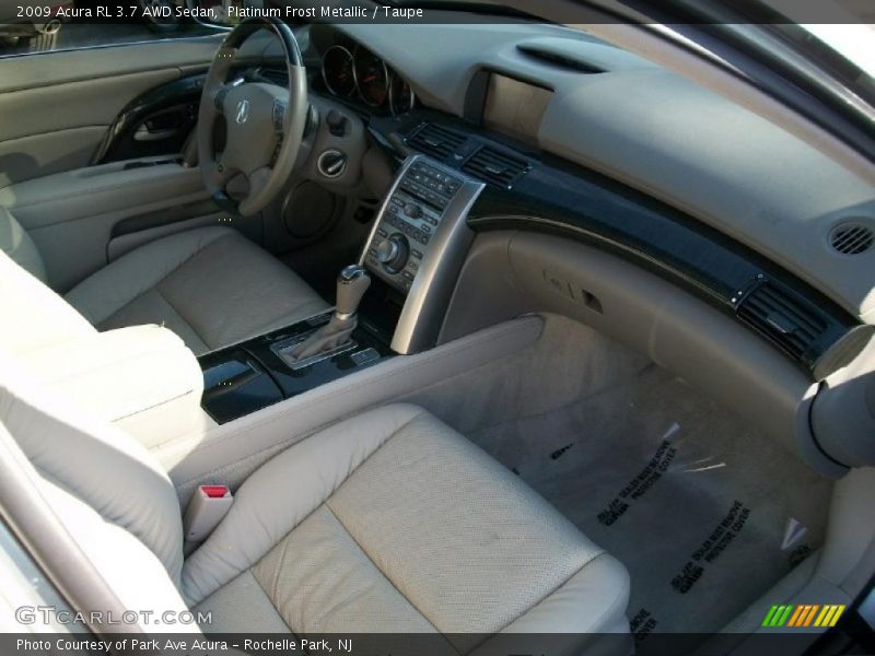 Platinum Frost Metallic / Taupe 2009 Acura RL 3.7 AWD Sedan