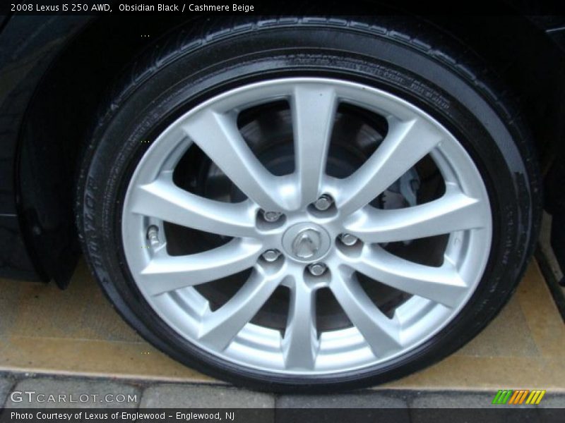 Obsidian Black / Cashmere Beige 2008 Lexus IS 250 AWD