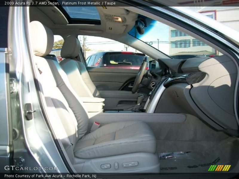 Platinum Frost Metallic / Taupe 2009 Acura RL 3.7 AWD Sedan