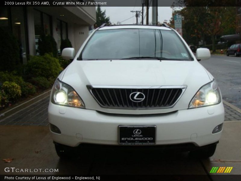 Crystal White Mica / Parchment 2009 Lexus RX 350 AWD