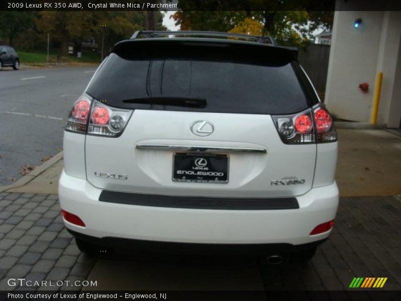 Crystal White Mica / Parchment 2009 Lexus RX 350 AWD