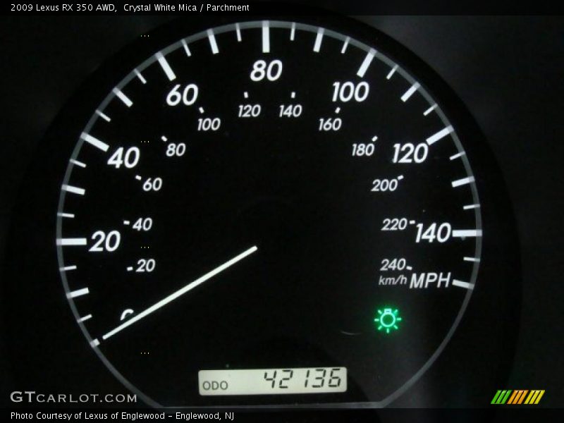 Crystal White Mica / Parchment 2009 Lexus RX 350 AWD