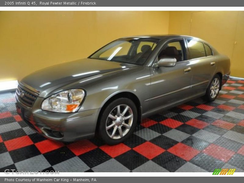 Royal Pewter Metallic / Firebrick 2005 Infiniti Q 45