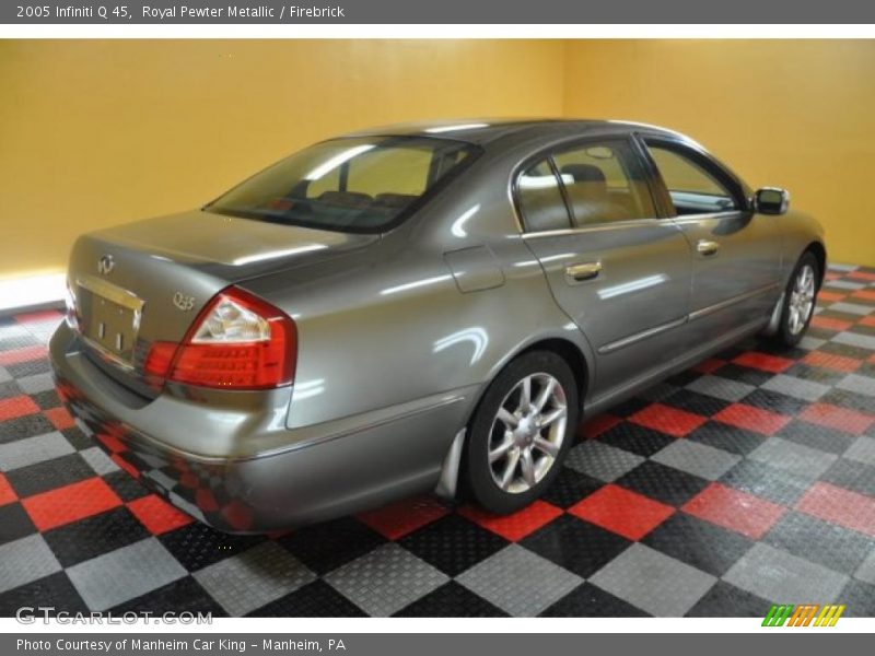 Royal Pewter Metallic / Firebrick 2005 Infiniti Q 45