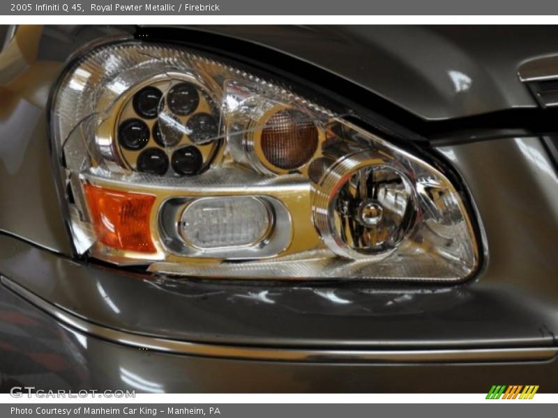 Royal Pewter Metallic / Firebrick 2005 Infiniti Q 45
