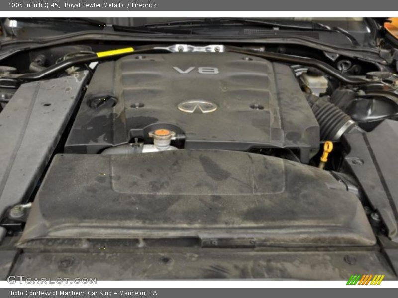 Royal Pewter Metallic / Firebrick 2005 Infiniti Q 45
