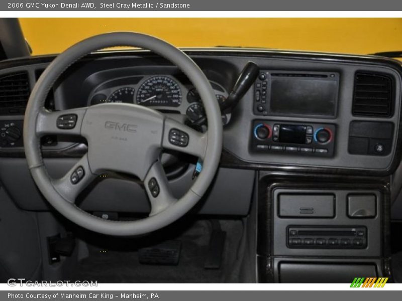 Steel Gray Metallic / Sandstone 2006 GMC Yukon Denali AWD