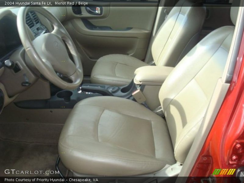  2004 Santa Fe LX Beige Interior