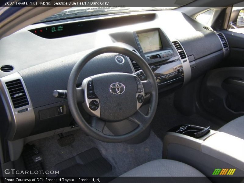 Seaside Blue Pearl / Dark Gray 2007 Toyota Prius Hybrid