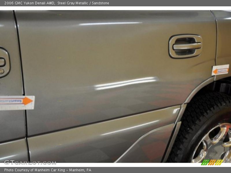 Steel Gray Metallic / Sandstone 2006 GMC Yukon Denali AWD