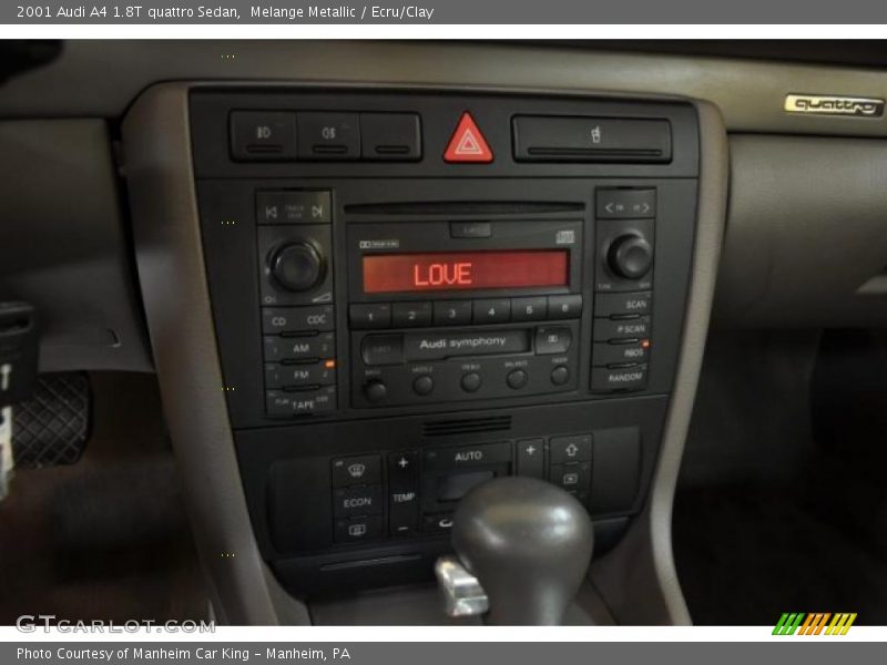 Melange Metallic / Ecru/Clay 2001 Audi A4 1.8T quattro Sedan