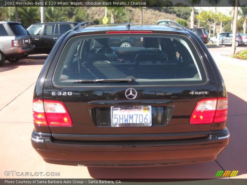 Obsidian Black Metallic / Charcoal 2002 Mercedes-Benz E 320 4Matic Wagon