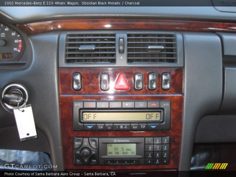 Controls of 2002 E 320 4Matic Wagon