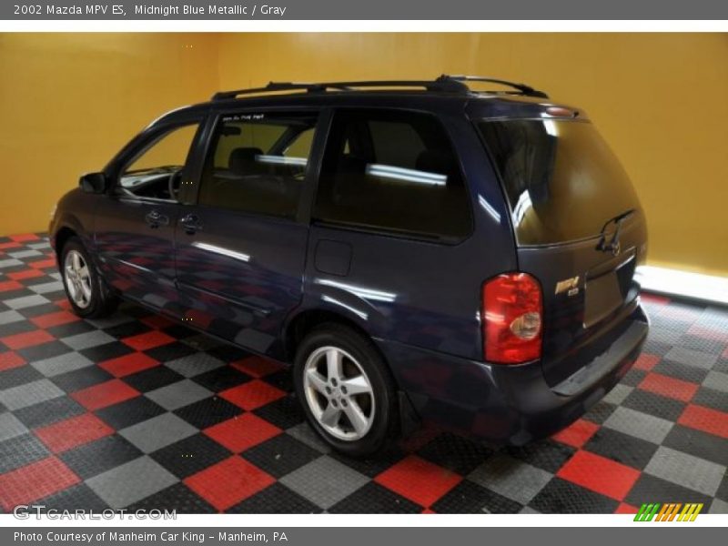 Midnight Blue Metallic / Gray 2002 Mazda MPV ES