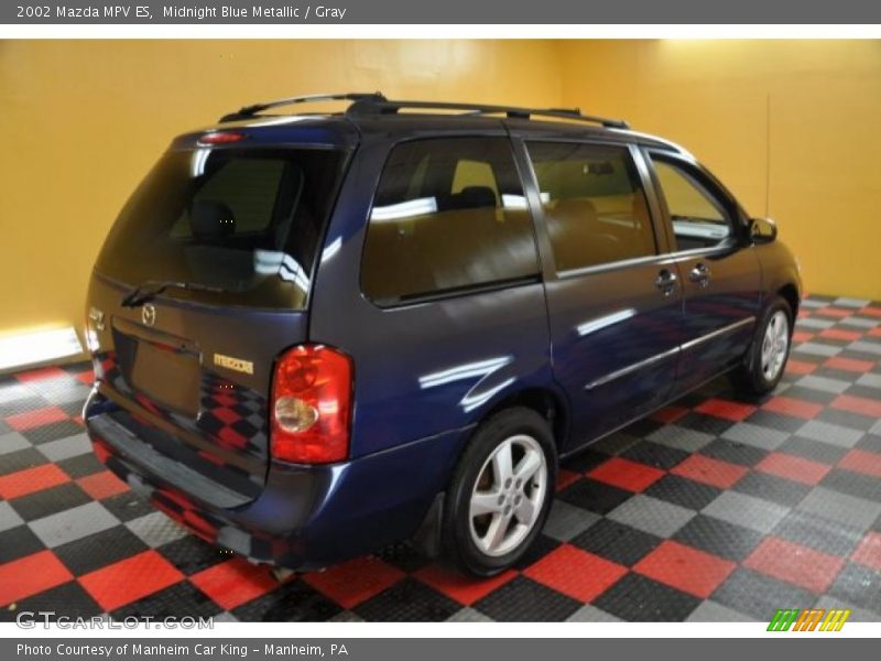 Midnight Blue Metallic / Gray 2002 Mazda MPV ES