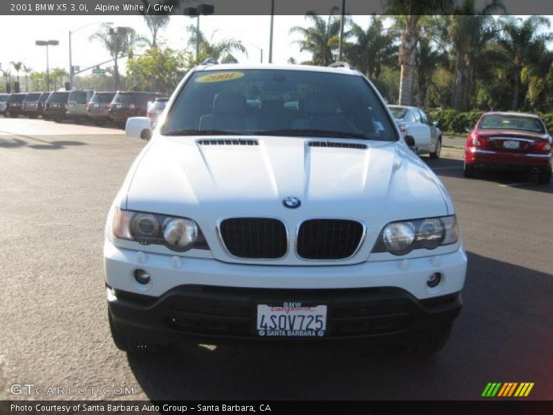 Alpine White / Grey 2001 BMW X5 3.0i
