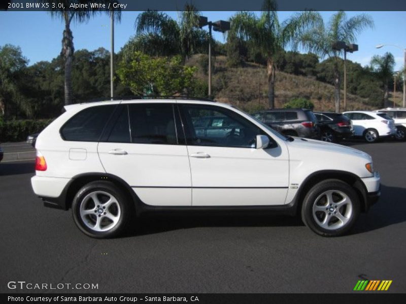 Alpine White / Grey 2001 BMW X5 3.0i