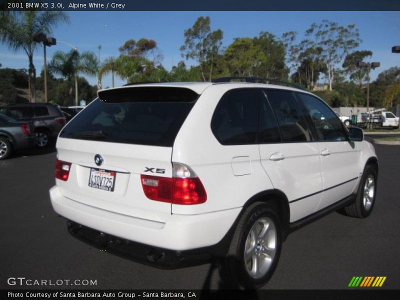 Alpine White / Grey 2001 BMW X5 3.0i