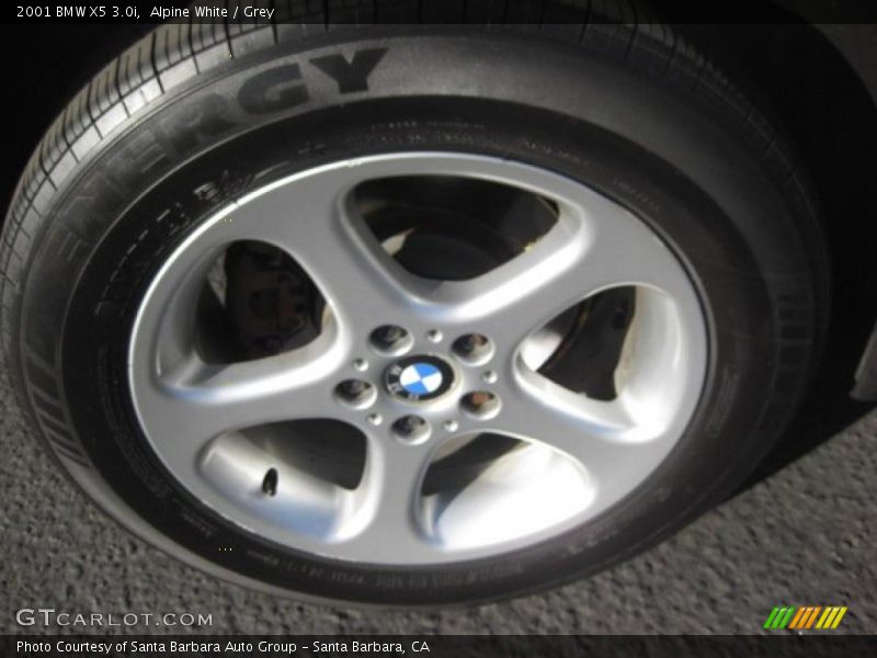 Alpine White / Grey 2001 BMW X5 3.0i