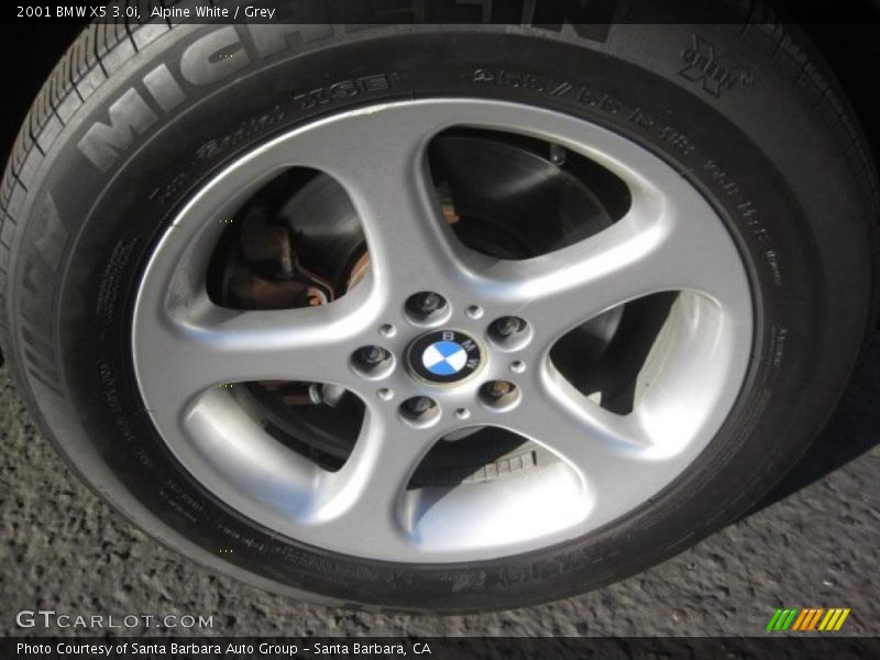 Alpine White / Grey 2001 BMW X5 3.0i