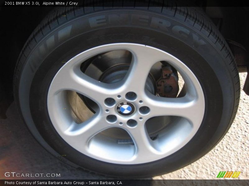 Alpine White / Grey 2001 BMW X5 3.0i