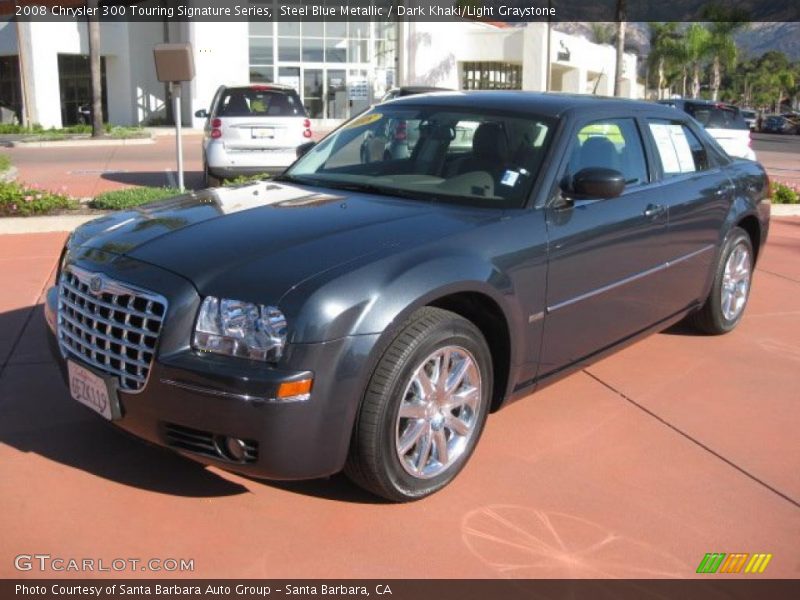 Steel Blue Metallic / Dark Khaki/Light Graystone 2008 Chrysler 300 Touring Signature Series
