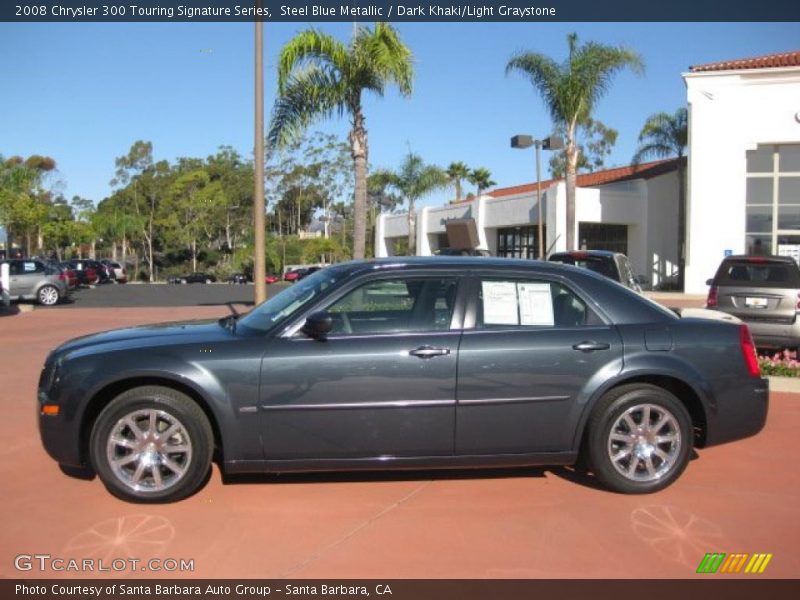 Steel Blue Metallic / Dark Khaki/Light Graystone 2008 Chrysler 300 Touring Signature Series