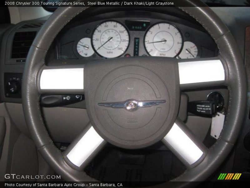Steel Blue Metallic / Dark Khaki/Light Graystone 2008 Chrysler 300 Touring Signature Series