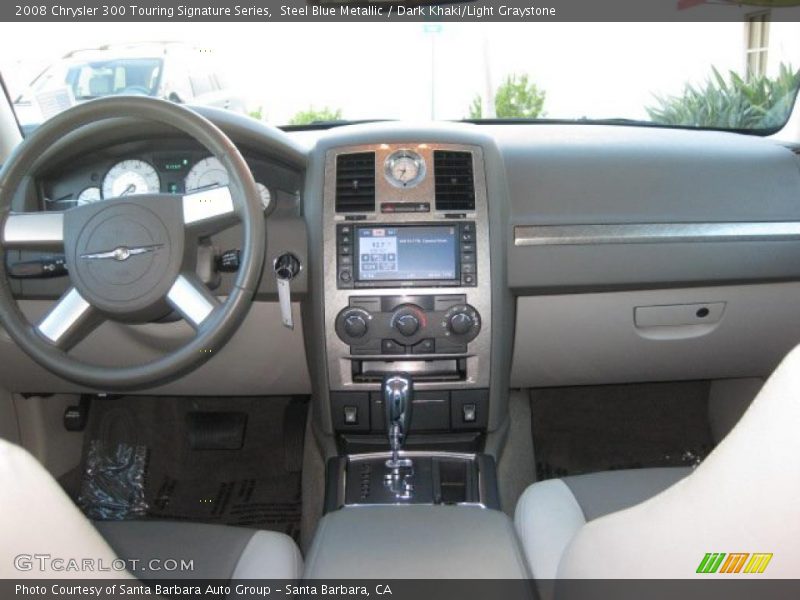 Steel Blue Metallic / Dark Khaki/Light Graystone 2008 Chrysler 300 Touring Signature Series