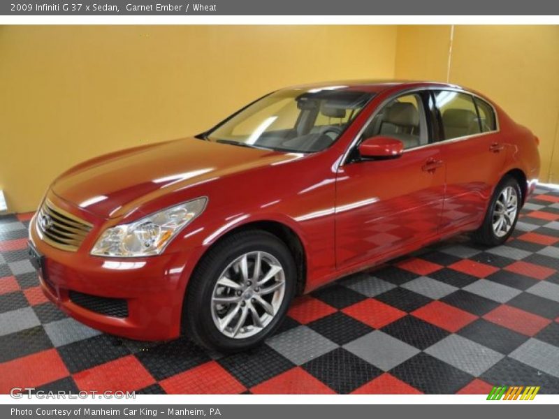 Garnet Ember / Wheat 2009 Infiniti G 37 x Sedan
