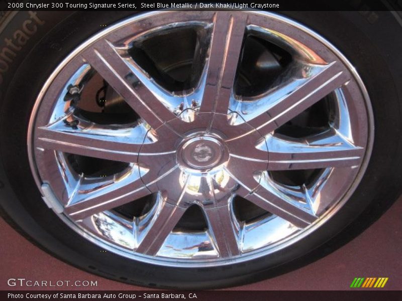 Steel Blue Metallic / Dark Khaki/Light Graystone 2008 Chrysler 300 Touring Signature Series